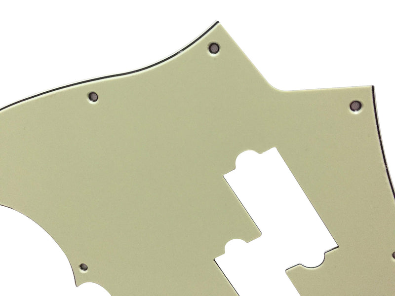 [AUSTRALIA] - Custom Guitar Pickguard For Top Jazz Bass With PB Pickup Hole (3 Ply Vintage Green) 3 Ply Vintage Green 