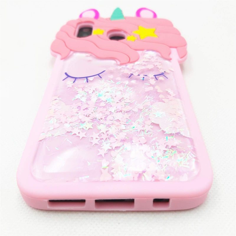 for Galaxy Note 20 Ultra Case Cute Samsung Note 20 Ultra Case Quicksand Unicorn 3D Cartoon Soft Silicone Rubber Cover Women Teen Girls Phone Cases Samsung Galaxy Note 20 Ultra (Galaxy Note 20 Ultra)