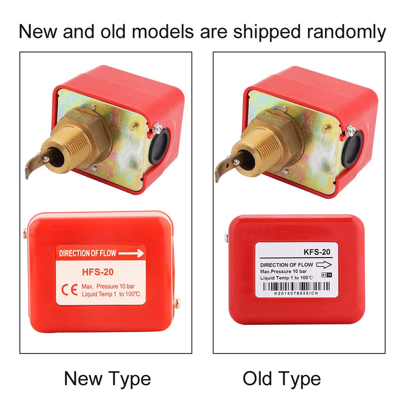 SPDT Thread Paddle Type R3/4 Liquid Water Oil Flow Sensor Switch Automatic Control 15A 250V HFS-20