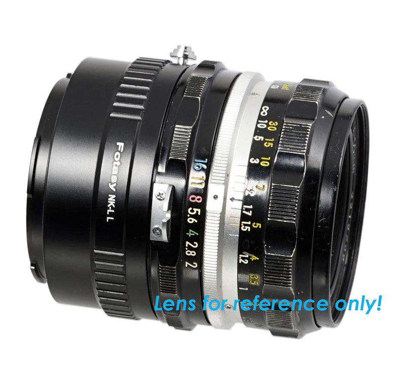 Fotasy Manual Nikon F Lens to Leica L Adapter, F-Mount Leica T SL Adapter, Nikon Panasonic S, Nikon F Sigma L, fits Leica SL2 SL TL2 TL Leica T & Panasonic Lumix S1 S1H S1R, Sigma fp Nikon - Leica L