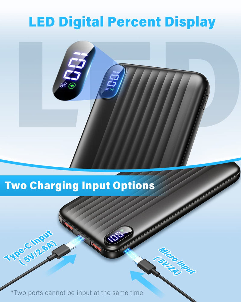 KEOLL Portable Charger 15000mAh Power Bank with 22.5W Fast Charging, LED Display Backup Battery 3 Output & 2 Input External Battery Packs, Phone Charger for iPhone 14/13 Pro/Galaxy/Pixel/Nexus/iPad