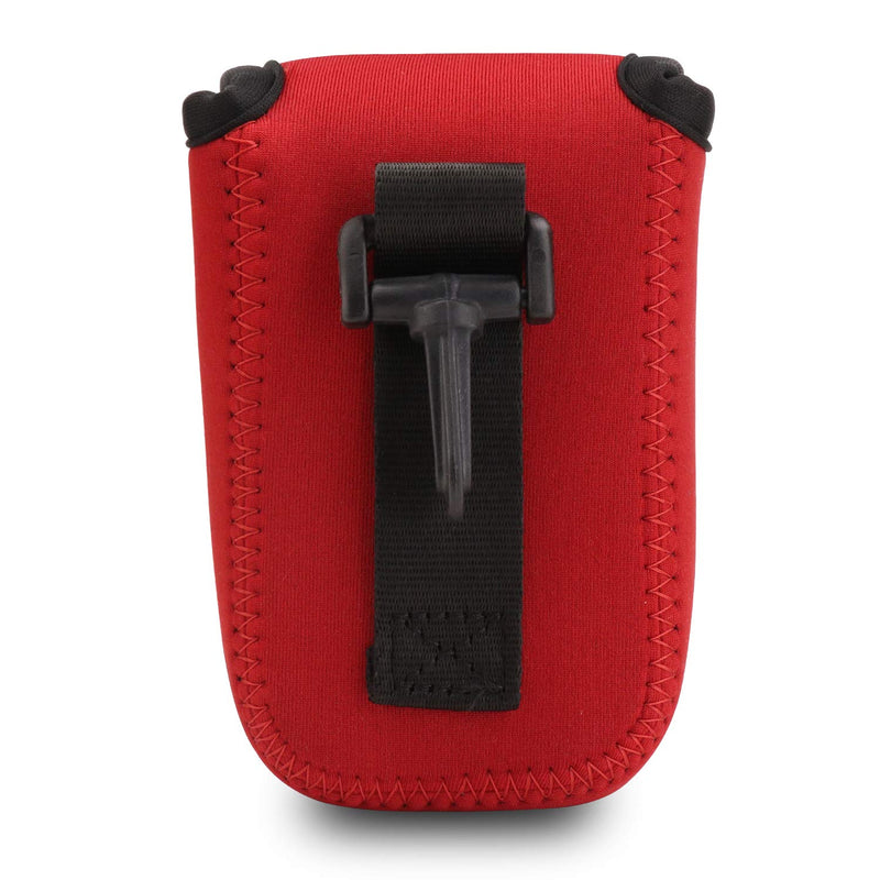 MegaGear Ultra Light Neoprene Camera Case Compatible with Canon PowerShot G7 X Mark III, G5 X Mark II, G7 X Mark II, Nikon Coolpix AW130, S9900, Canon PowerShot G7 X Red