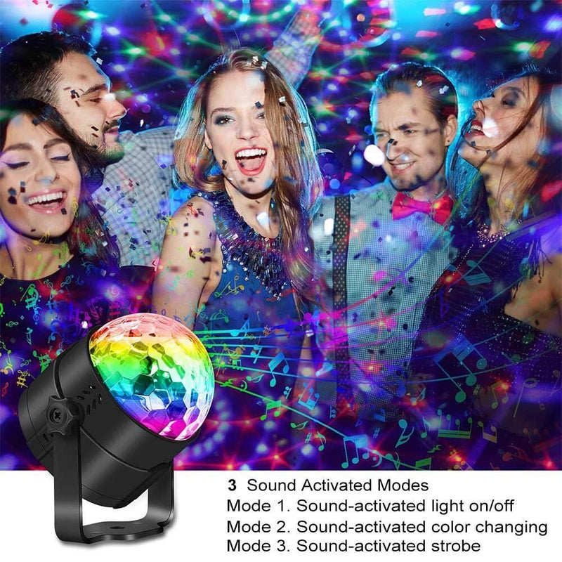 [AUSTRALIA] - Disco Ball Lights Stage Lights SUPERANL LED RGB Party Lights Strobe Light Dance Light Multiple Voice-Activated Modes for Kids, Parties, Bedroom, Birthday with Remote 
