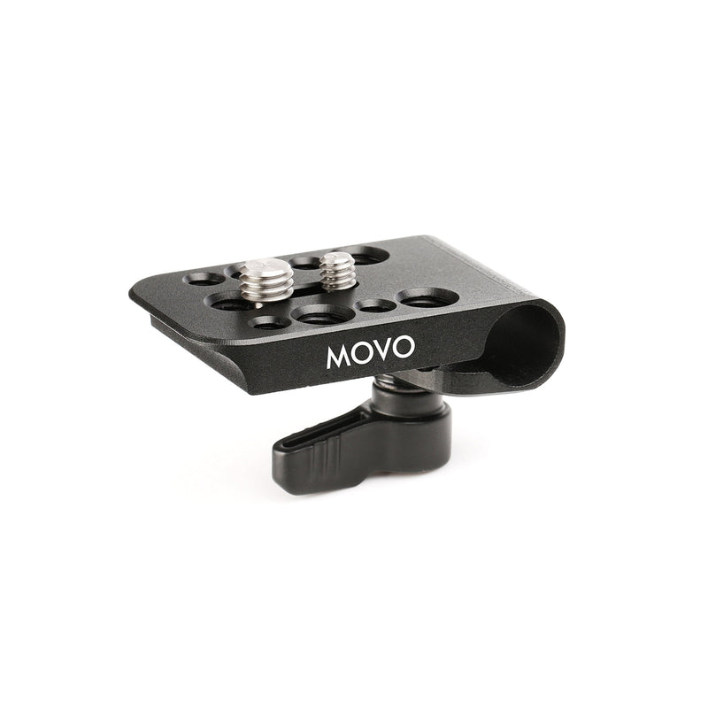Movo CAB1000 15mm Modular Rod Clamp Adapter - Mounts Cameras, Monitors, Recorders to Rigs with Multiple 1/4" and 3/8" Male/Female Mounting Threads