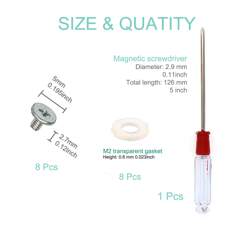 QTEATAK PCIe NVMe M.2 SSD Mounting Screws Screwdriver Kit