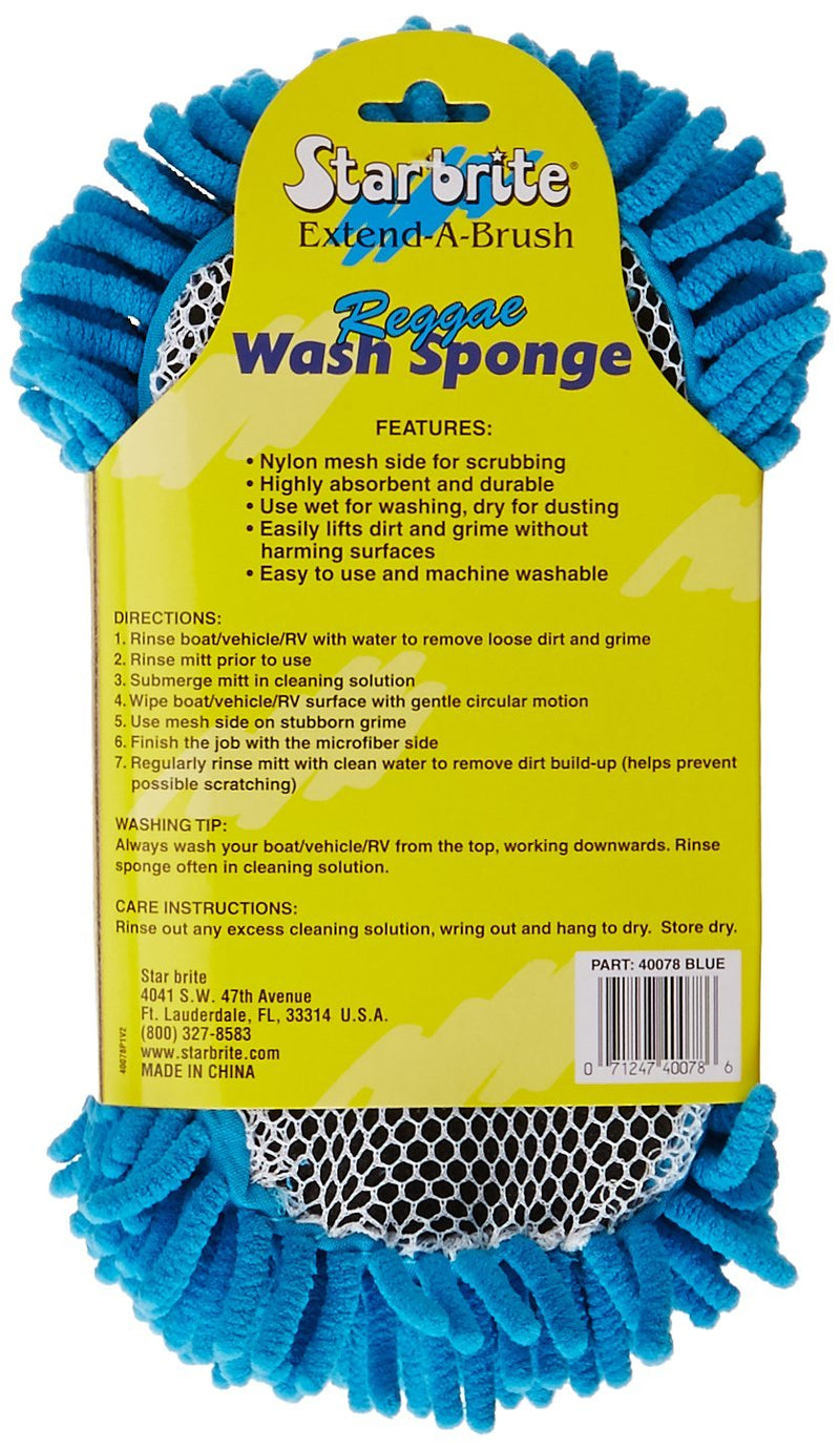 STAR BRITE Sponge-Micro Fiber Reggae (Blue) (040078)