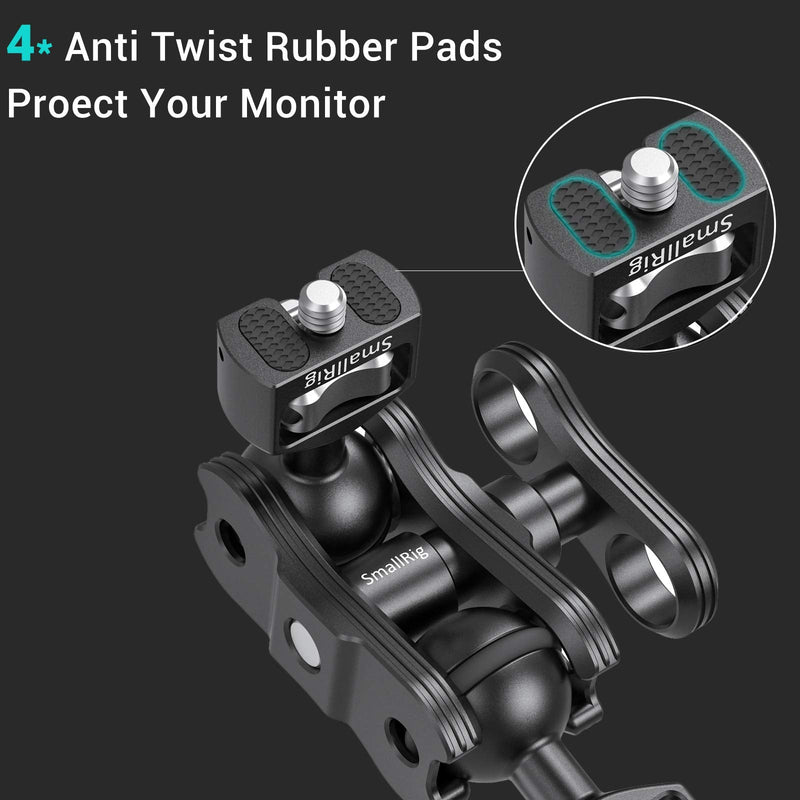 [AUSTRALIA] - SMALLRIG Articulating Magic Arm with Double Ballheads (1/4" Screw) Monitor Mount for Field Monitor, Lights, Audio Recorders - 2070 