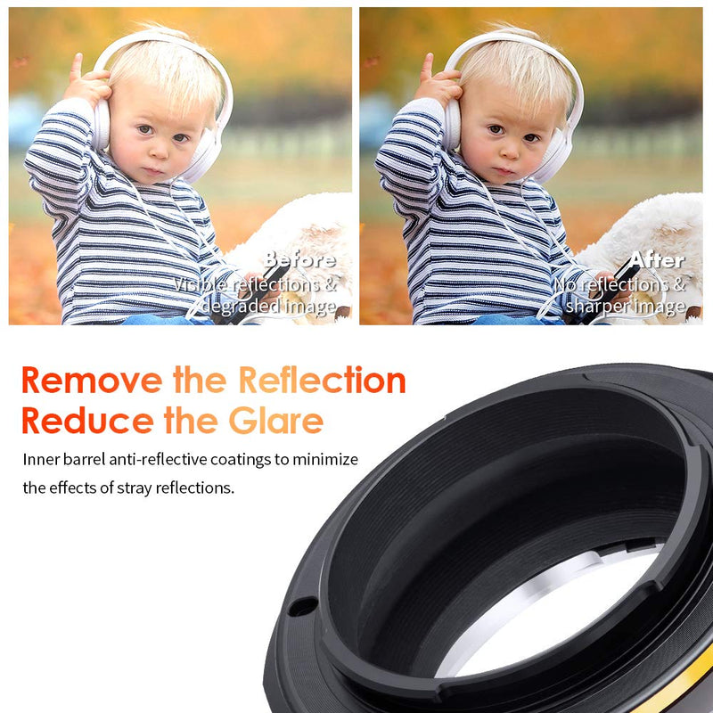 K&F Concept Lens Mount Adapter for Sony Alpha Minolta AF A-Type Lens to Sony NEX E-Mount Mirrorless Camera with Matting Varnish Design MAF-NEX