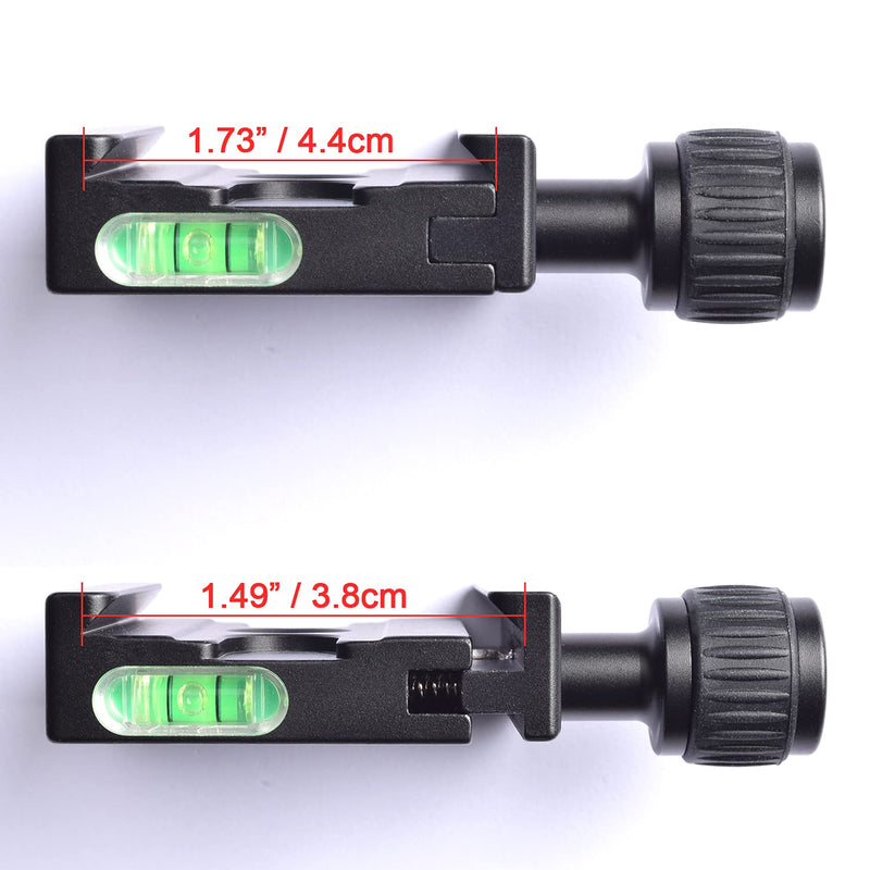 Fotoconic Black 50mm Quick Release Plate Clamp Fits Arca Swiss, Adapter Mount for Tripod Monopod BallHead QR-50