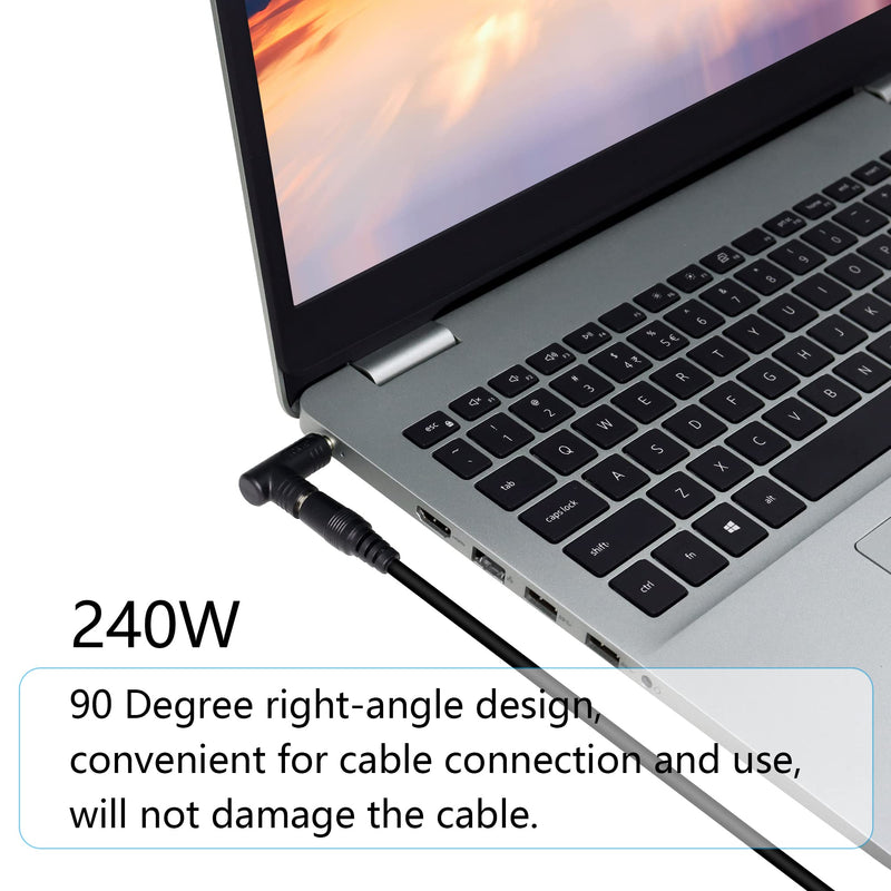 [AUSTRALIA] - RIIEYOCA 90 Degree 240 Watt DC Power Connector Adapter, 5.5mm x 2.5mm Female Plug to 4.5mm x 3.0mm Male Jack, for Laptop Power Connection Conversion (2-Pack) DC 5525 Female to 4530 mm Male 