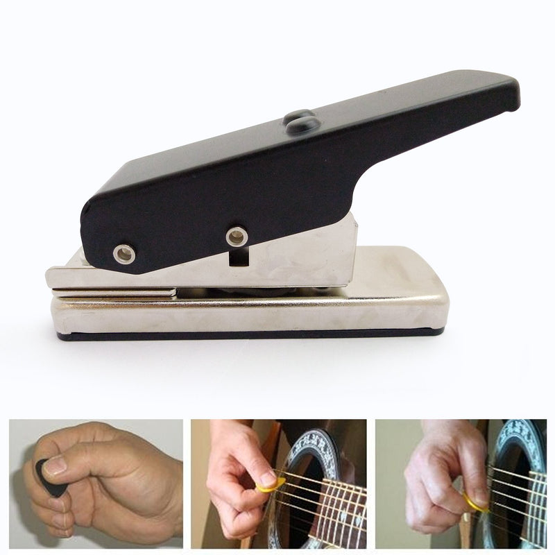 Plectrum Guitar Punch Picks Maker Card Cutter Own Pick DIY Professional Black