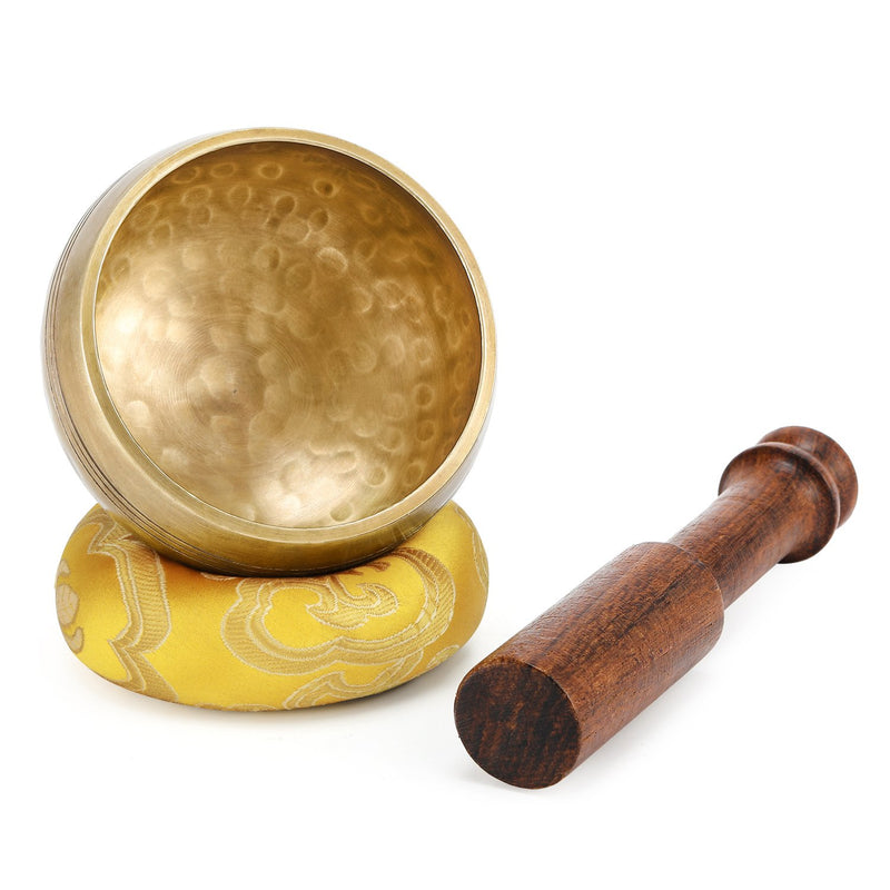 Moukey Tibetan Singing Bowl 3.2 Inch Meditation Gong Zen Yoga Bowl Set With Wooden Striker And Cushion Pillow 3.2''