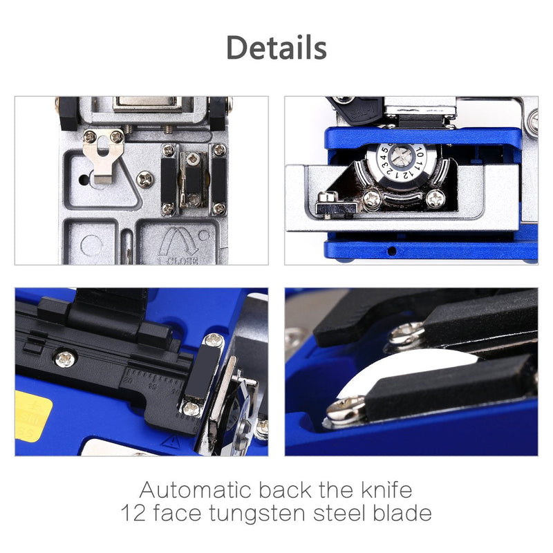 Optical Fiber Tool Kit Cold Connection tool Optical Fiber Stripping Cleaver for SUMITOMO with 36000 Cleaves and Fiber Optic Drop Cable Fiber Stripper CFS-2 Double Port Hole