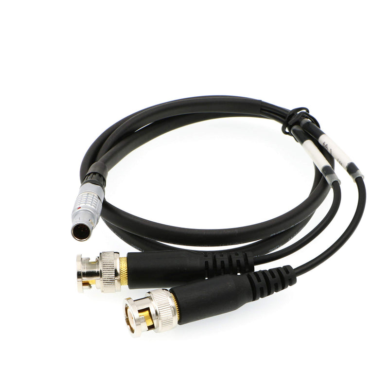 Uonecn Sound Devices XL-LB2 Timecode Input Output Cable 5 Pin Male to BNC Straight 5 Pin to BNC