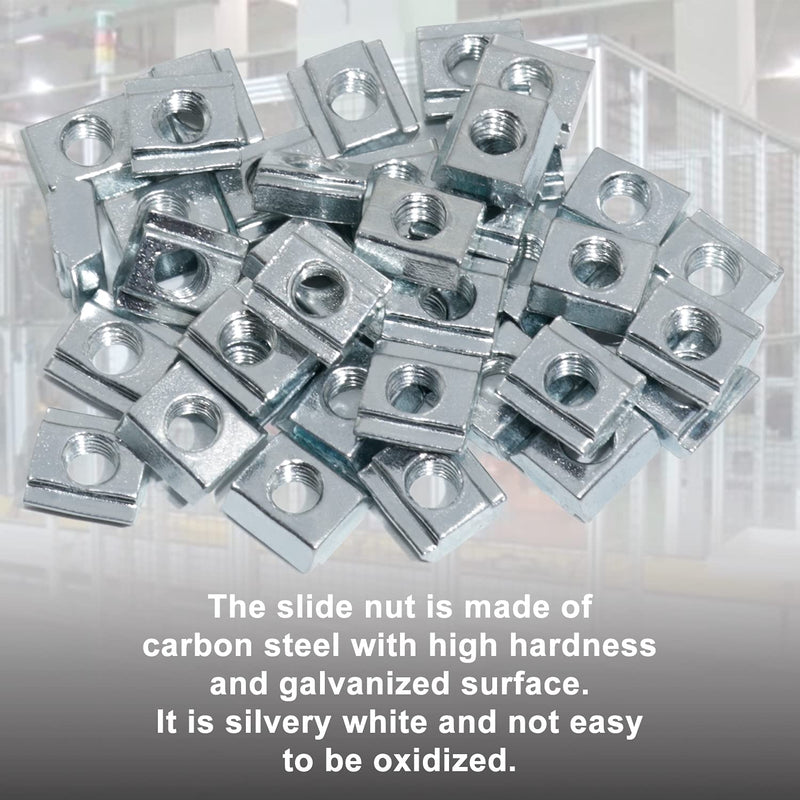 CheeMuii 2020 Corner Bracket Kit,20pcs Corner Brackets 40pcs Hex Screws 40pcs Sliding Nuts,40pcs Washers and 2pcs Hex Wrenchs for Slot 6mm 20s Aluminum Extrusion Profile Rail Accessories 20sets Silver