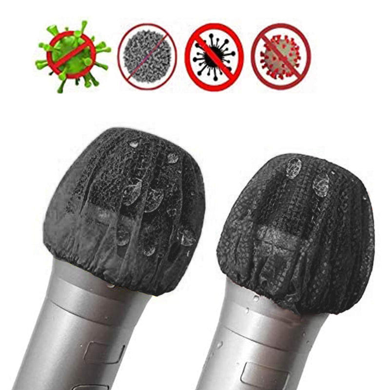 100Pcs Multicolor Disposable Microphone Cover Non-Woven Handheld Microphone Protective Cap Karaoke Mic Cover Mike Windscreen for KTV Home Bar News Interview