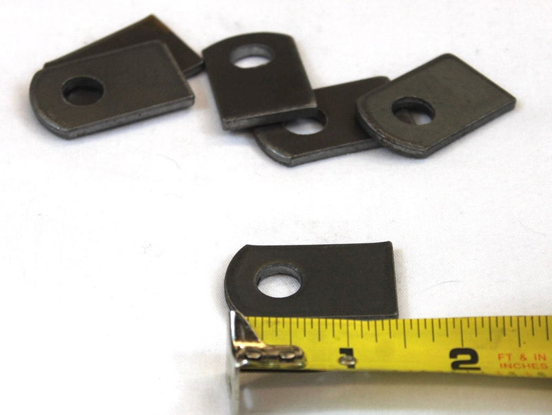 Bobco Metals Weld On Steel Flat Tab Brackets 1" x 1 1/2" x 1/8" Lot of 12 Brackets