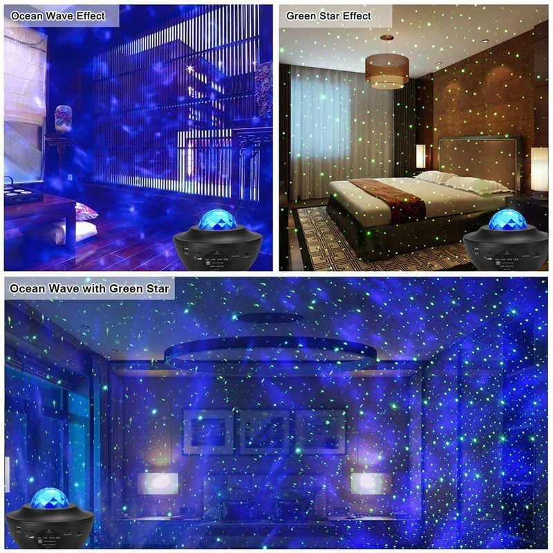 [AUSTRALIA] - Night Light Projector, 3 in 1 Star Projector with Bluetooth Music Speaker, Night Light Ambiance with LED Nebula Cloud for Baby Kids Bedroom Game Rooms Home Theatre 