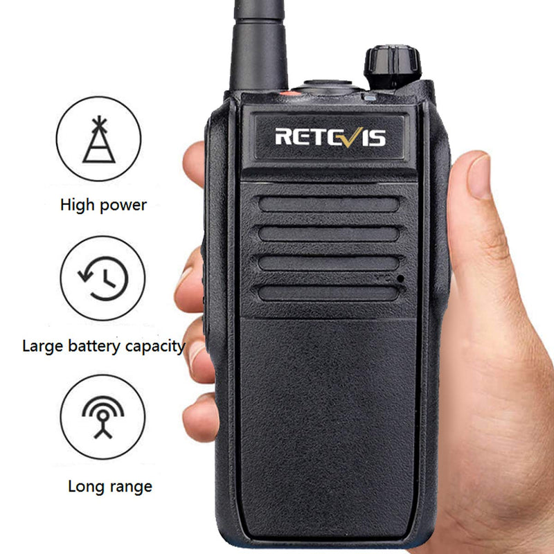 Retevis RT78 Bluetooth Longe Range Walkie Talkie Rechargeable 5200mAh, IP67 Waterproof, Dual Band 2 Way Radio APP Operation, High Power Two Way Radio (1 Pack)