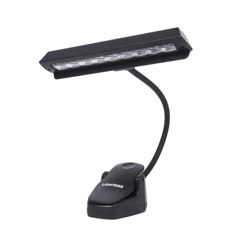 Lightess Music Stand Lights Clip on Book Lights Piano LED Reading Lamp USB Desk Lamp, Black