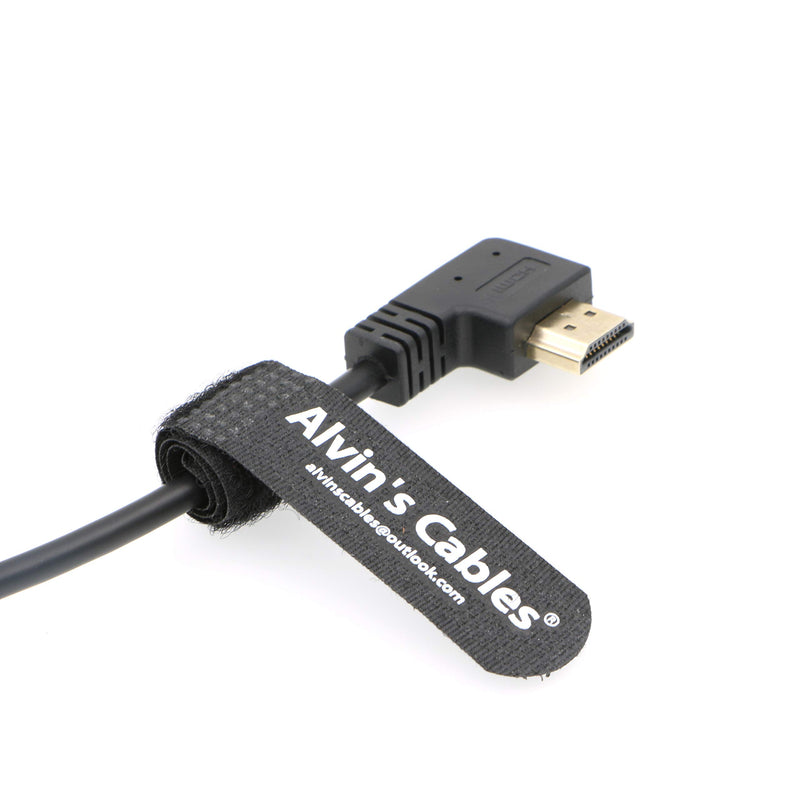 Alvin's Cables Z CAM E2 HDMI 2.0 L Shape Cable for Portkeys BM5 Monitor 90 Degrees up to Right Angle Down 45cm