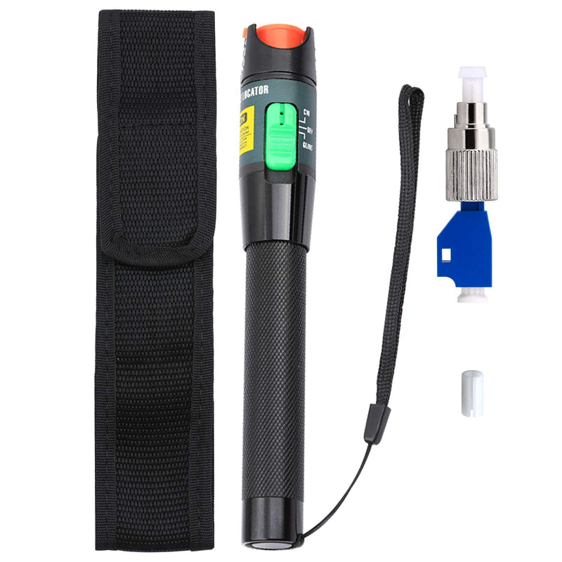 Aluminium Alloy Visual Fault Locator Fiber Optic Cable Tester VFL Test for FC,SC ST LC Adapter