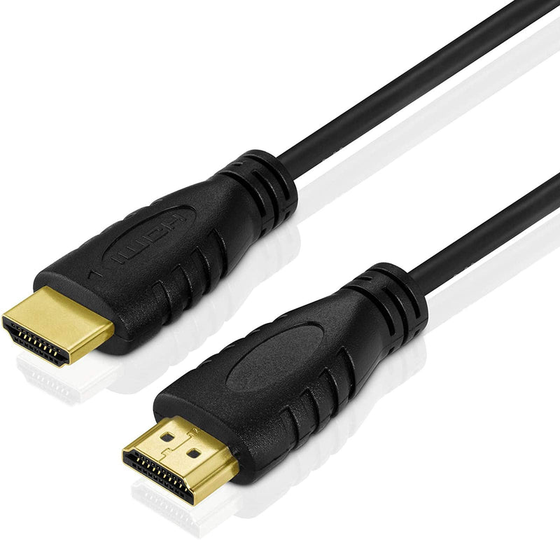 5 Pack High-Speed HDMI Cables-6ft with 90 Degree Adapter, Gold Plated Connectors, Cord Ties for TV PC Playstaion Support Ethernet, 3D, 1080P, ARC, Black
