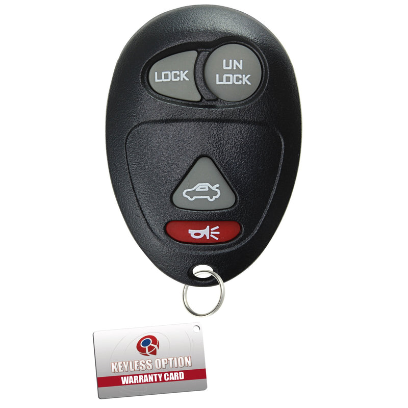 KeylessOption Keyless Entry Remote Control Car Key Fob Replacement for L2C0007T black