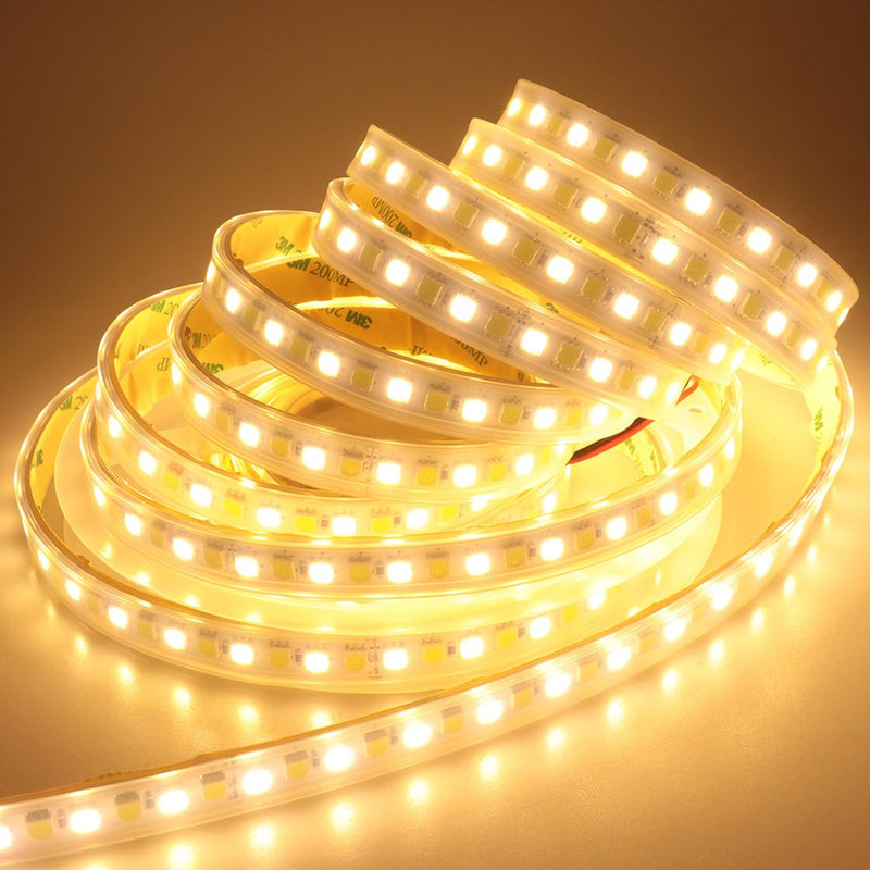 [AUSTRALIA] - LEDENET Super Bright 2800K-7000K Bi-Color Dual White Flexible 5050 LED Strip Warm Cold Combo Color Temperature Adjustable DC 24V 600LEDs Ribbon Lamp 16.4ft in Silicone sleeving Outdoor Lighting 
