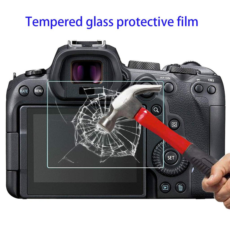 Screen Protector for Canon EOS M50 M100 DSLR Camera with Hot Shoe Cover Tempered Glass Film 0.3mm High Definition 9H Hardness Anti-Scrach Anti-Fingerprint Anti-Dust[3 Pack]