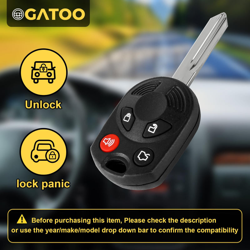 Key Fob Replacement Fit for Ford Edge Expedition Explorer Flex Fusion Mustang Taurus 2007 2008 2009 2010 2012 2012/ Lincoln Navigator Zephyr MKZ MKX MKS 2006-2010/ Mercury Milan 2006-2011,OUCD6000022