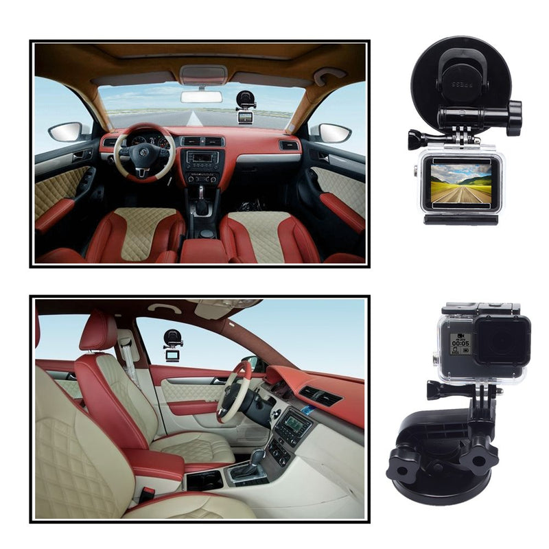 Suptig Suction Cup Mount Compatible for Gopro Hero 10 Hero 9 Hero 8 Hero 7 Hero 6 Hero 5 Hero 4 Hero 3+ Hero 3 Hero 2 Gopro Max Hero+ Hero Session and Other Action Cameras (Black)