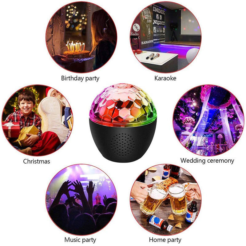 [AUSTRALIA] - Disco Ball Lights, 16 Light Modes Sound Activated Party Lights with Bluetooth Speaker and Remote Control, Party Light for Kids Birthday Home KTV Wedding Pub 