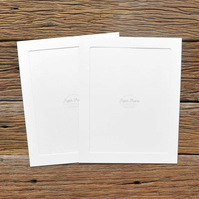 Monolike Paper Photo Frames 11x14 Inch White 5 Pack - Fits 11"x14" Pictures 11x14 White 5p