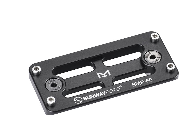 SUNWAYFOTO SMP-80 80mm QR Plate / Rail Arca / RRS Compatible with M-Lok Mount