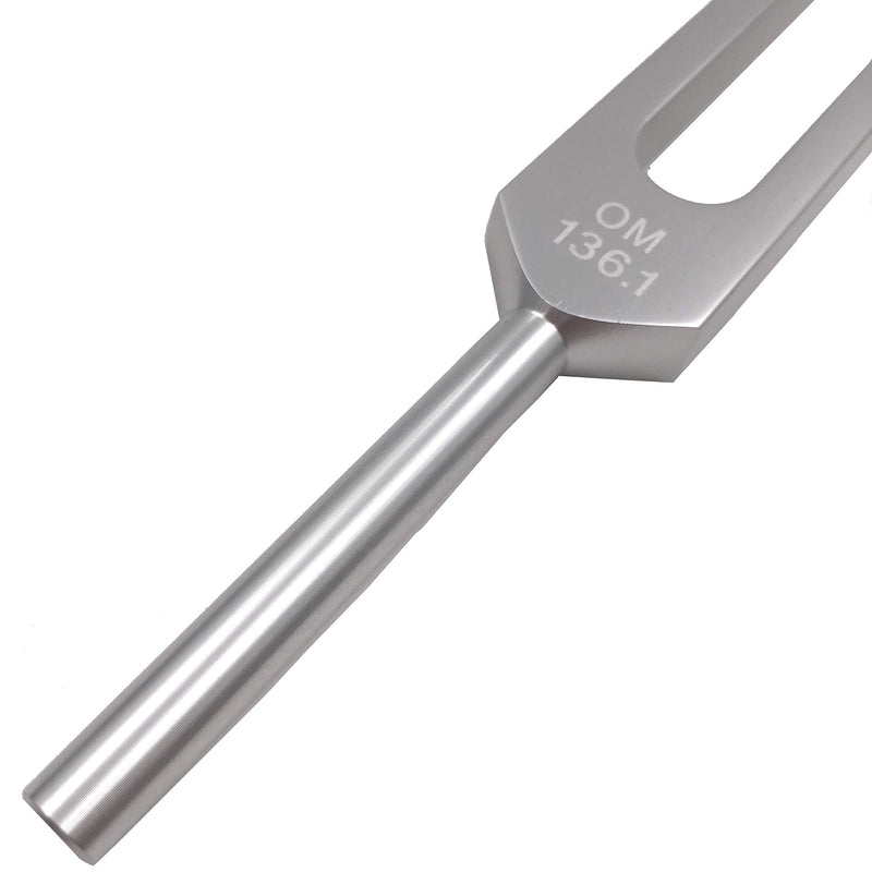 TENFLY OM 136.1 Hz Tuning Fork - Chakra Tuning Energy Forks Effective for Immune System and Circulatio, Heart Chakra, Meditation, Yoga, Perfect Healing Musical Instrument (136.1 Hz (Blue))