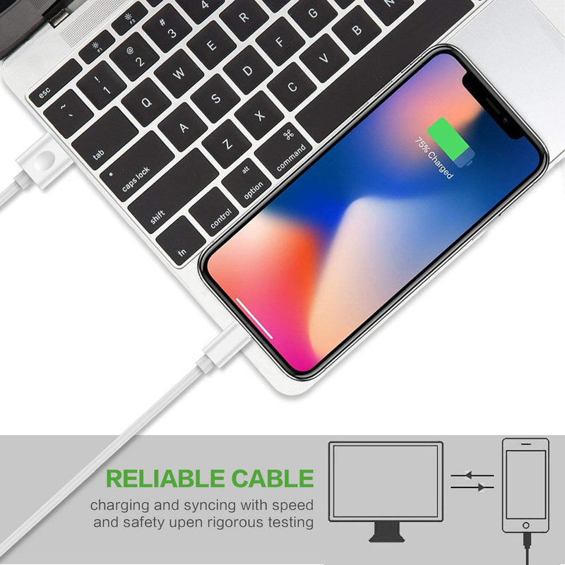 iPhone Charger, [Apple MFi Certified] Lightning Cable 2Pack 6ft Fast Charging High Speed Data Sync Lightning to USB A Phone Cord Compatible with iPhone 12 11 Pro Max XS MAX XR XS X 8 7 Plus SE iPad