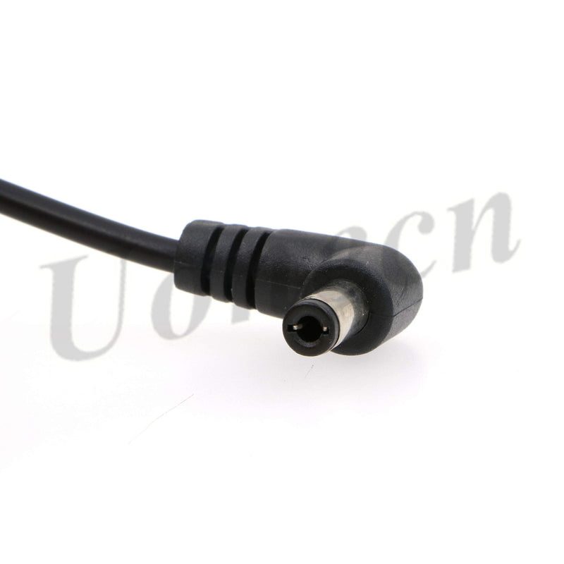 Uonecn Right Angle DC Male to 2 Pin Male Teradek Bolt Power Cable for Transmitter Tilta Battery Plate on The FS7