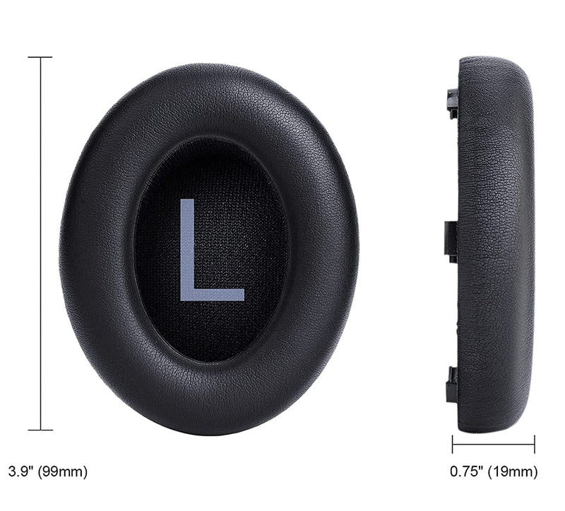 [AUSTRALIA] - SOULWIT Replacement Earpads for Bose 700 (NC700) Wireless Headphones, Ear Pads Cushions with Softer Leather, High-Density Noise Cancelling Foam, Added Thickness - Black 
