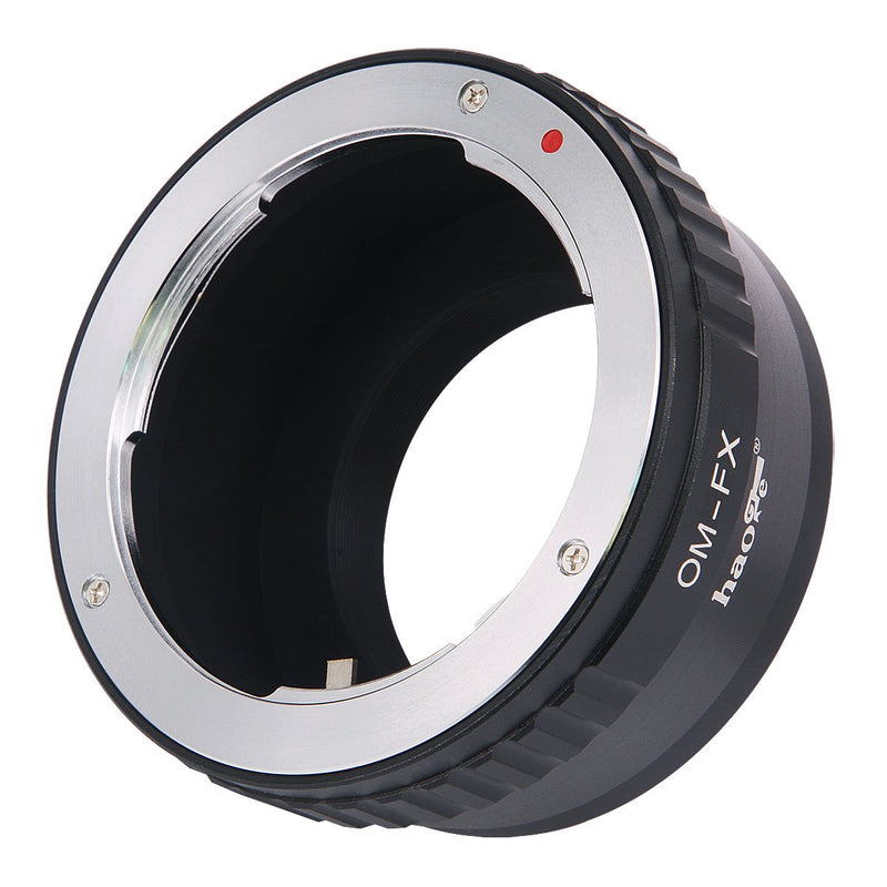 Haoge Manual Lens Mount Adapter for Olympus OM Zuiko Lens to Fujifilm Fuji X FX Mount Camera Such as X-A10 X-A20 X-E1 X-E2 X-E2s X-E3 X-H1 X-M1 X-Pro1 X-Pro2 X-T1 X-T2 X-T3 X-T10 X-T20 X-T30 X-T100