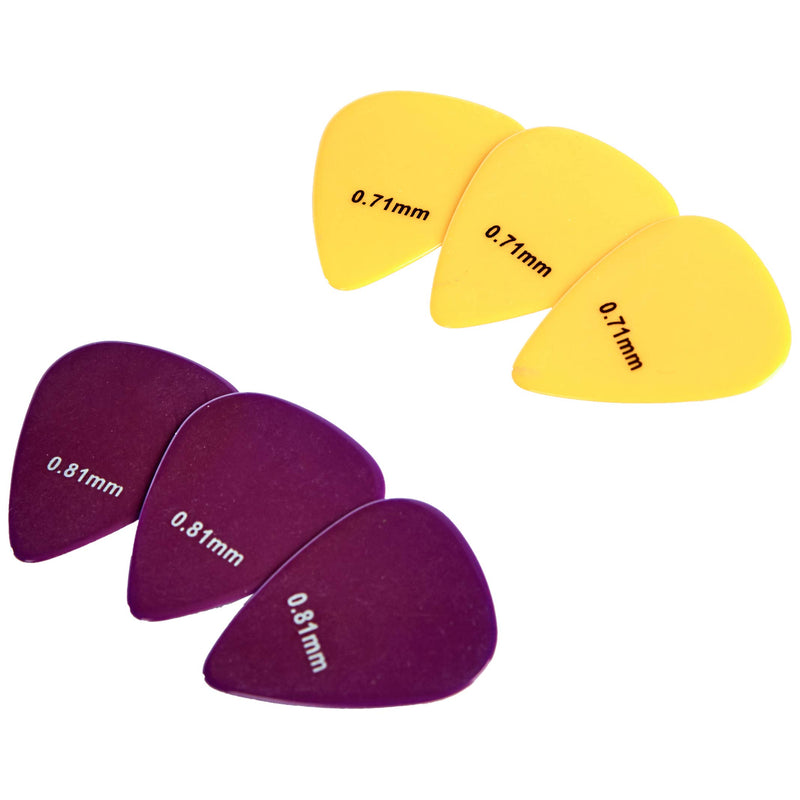 AmazonBasics Guitar Picks, Solid Colors, Celluloid, 10-Pack