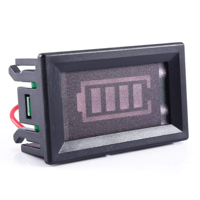 12V Acid Battery Indicator Four‑Level Battery Percentage Capacity LED Tester Meter