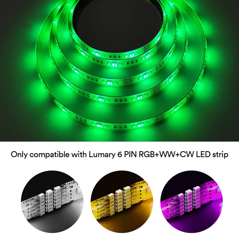 [AUSTRALIA] - Lumary Smart Wi-Fi LED Strip Light 6.6ft Extension Music Sync Light Strip Compatible with Amazon Alexa Google Assistant RGBW 6-Pin Rope Light Decorative Light for Home Bedroom Kitchen Party Holiday 