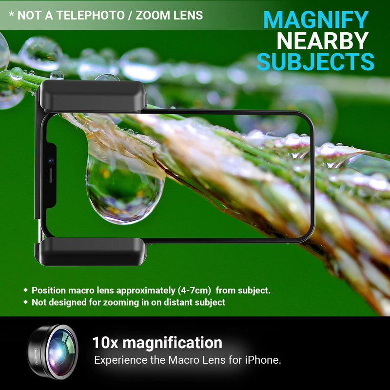 100mm Macro Lens with CPL for Smartphone,HD Macro Photography Lens for iPhone, Samsung,Oneplus, Android Phone(Fits for Almost of),Cell Phone Macro Lens Attachment