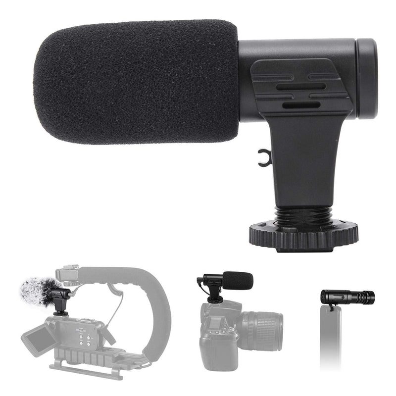 DAUERHAFT External Super Directivity MIC-06 Universal External Microphone with Cardiac Directional Radio,for Live Broadcast Interview with Reduce Surrounding Noise Input