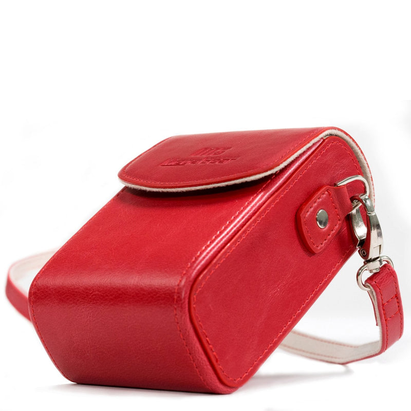 MegaGear Leather Camera Case with Strap Compatible with Canon PowerShot G7 X Mark III, G7 X Mark II, G7 X Red