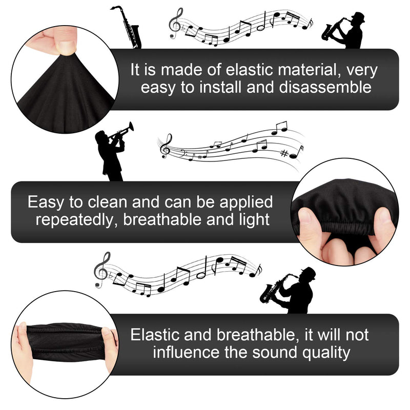 Music Instrument Bell Cover, 4-4.3'', Ideal for Alto Saxophone, Trumpet Bell Cover(Alto Sax Cover) Alto Sax Cover