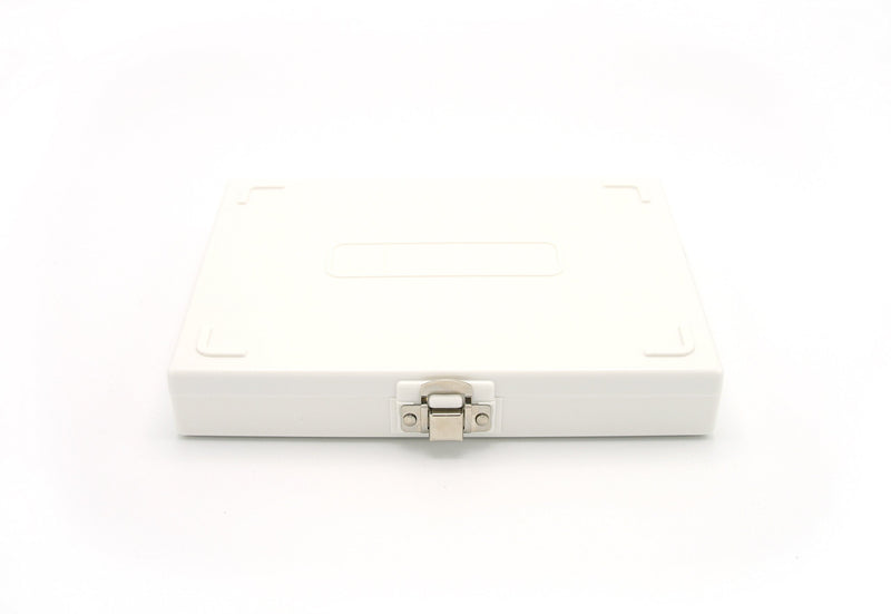 Heathrow Scientific HD15994R White Foam Lined 100 Place Microscope Slide Box, 8.25" Length x 7" Width x 1.3" Height