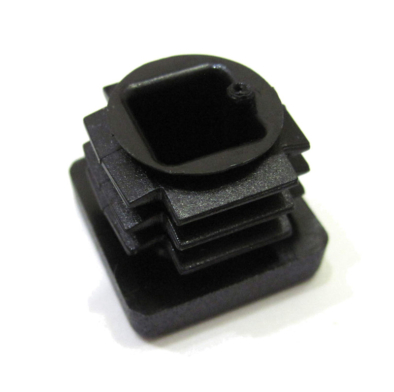 40pcs Pack: 3/4 Inch Square Black Plastic End Cap (for Hole Side Size from 1/2 to 21/32, Including 5/8 inches), Furniture Finishing Plug 40