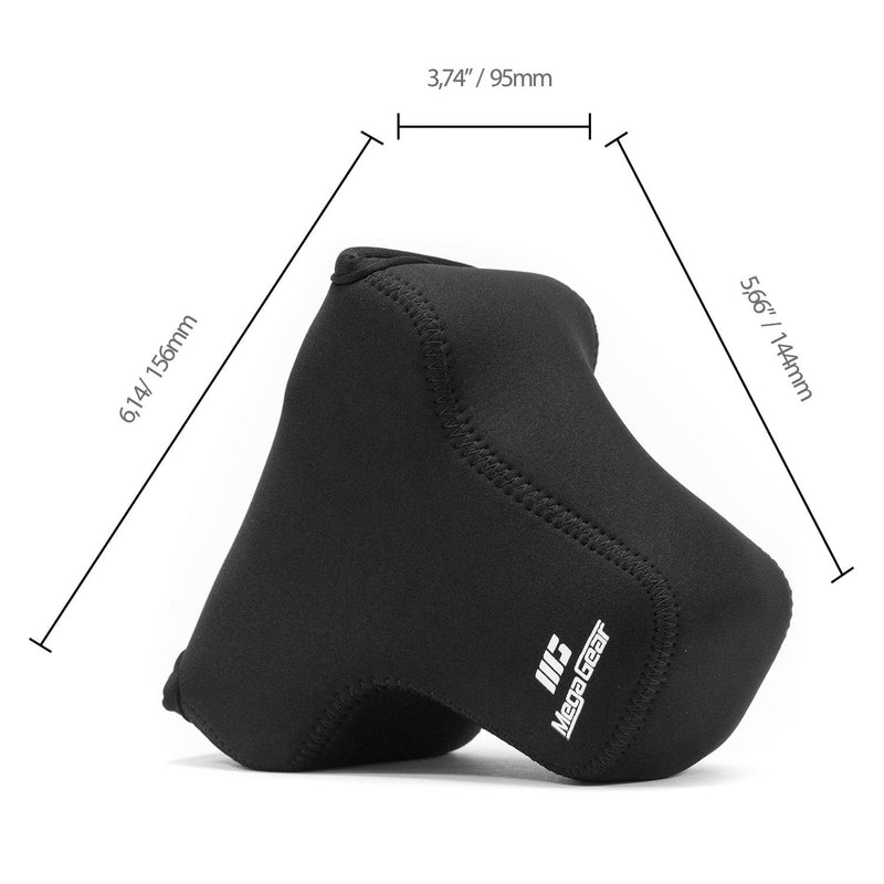 MegaGear Ultra Light Neoprene Camera Case Compatible with Panasonic Lumix DMC-GX8 (14-140mm) Black